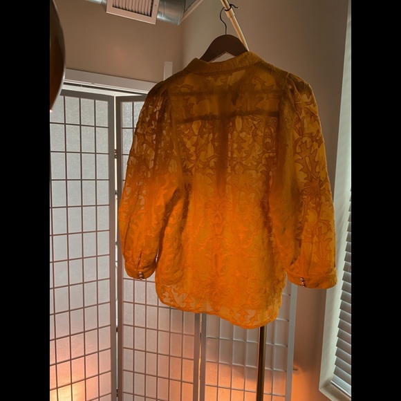 Anthropologie Forever That Girl Embroidered Lace Buttondown In Assorted - Picture 3 of 5